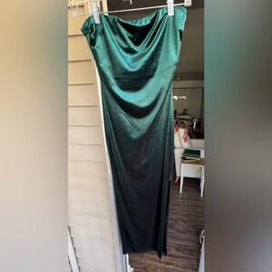 Gianni Bini Shimmering Teal Maxi Dress